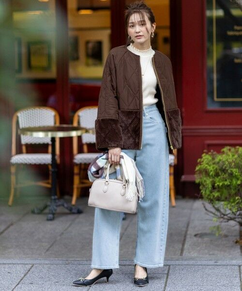 S size ONWARD(小さいサイズ) / エスサイズオンワード デニムパンツ | 【美Denimシリーズ】セミカーブワイド デニム | 詳細15