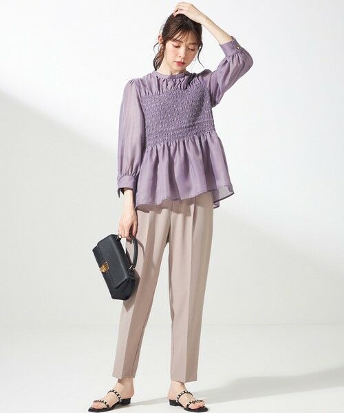 S size ONWARD(小さいサイズ) / エスサイズオンワード その他パンツ | 【UVカット・接触冷感・吸水速乾】スマートビューティストレッチ  テーパードパンツ | 詳細3