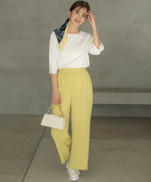 S size ONWARD(小さいサイズ) / エスサイズオンワード その他パンツ | 【撥水・接触冷感・UVカット】コンフォートイージー ワイドパンツ | 詳細12