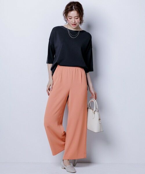 S size ONWARD(小さいサイズ) / エスサイズオンワード その他パンツ | 【撥水・接触冷感・UVカット】コンフォートイージー ワイドパンツ | 詳細21