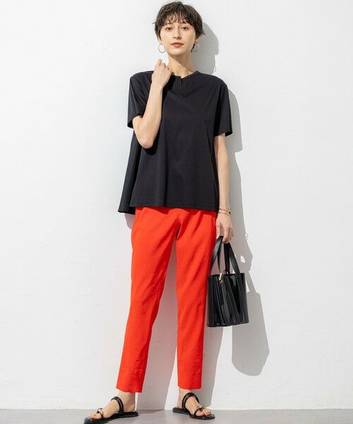 S size ONWARD(小さいサイズ) / エスサイズオンワード その他パンツ | 【洗える】リネンレーヨンストレッチ テーパード パンツ | 詳細18