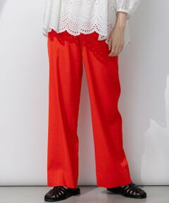 S size ONWARD(小さいサイズ) / エスサイズオンワード その他パンツ | 【Oggi5月号掲載/洗える】リネンレーヨンストレッチ ワイド パンツ