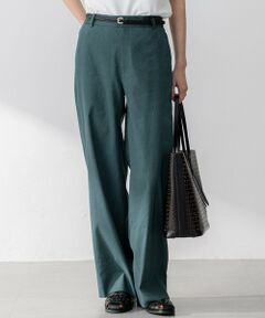 S size ONWARD(小さいサイズ) / エスサイズオンワード その他パンツ | 【Oggi5月号掲載/洗える】リネンレーヨンストレッチ ワイド パンツ