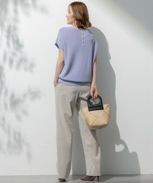 S size ONWARD(小さいサイズ) / エスサイズオンワード その他パンツ | 【洗える】リネンレーヨンストレッチ ドロスト ワイド パンツ | 詳細21