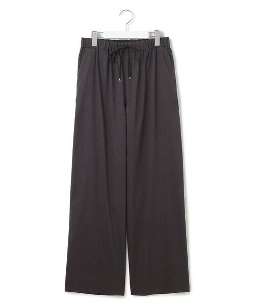 S size ONWARD(小さいサイズ) / エスサイズオンワード その他パンツ | 【洗える】リネンレーヨンストレッチ ドロスト ワイド パンツ | 詳細30