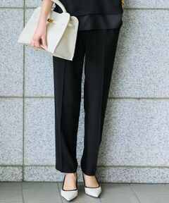 S size ONWARD(小さいサイズ) / エスサイズオンワード その他パンツ | 【Oggi7月号掲載/吸水速乾/接触冷感/UVカット】ストレッチジョーゼット テーパード パンツ