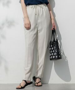 S size ONWARD(小さいサイズ) / エスサイズオンワード その他パンツ | 【Oggi7月号掲載/吸水速乾/接触冷感/UVカット】ストレッチジョーゼット テーパード パンツ