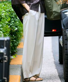 S size ONWARD(小さいサイズ) / エスサイズオンワード その他パンツ | 【接触冷感/UVカット/吸水速乾】ストレッチジョーゼット ワイド パンツ