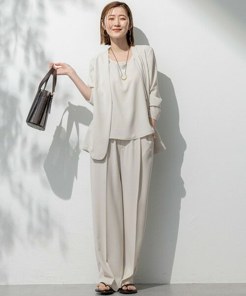 S size ONWARD(小さいサイズ) / エスサイズオンワード その他パンツ | 【接触冷感/UVカット/吸水速乾】ストレッチジョーゼット ワイド パンツ | 詳細12