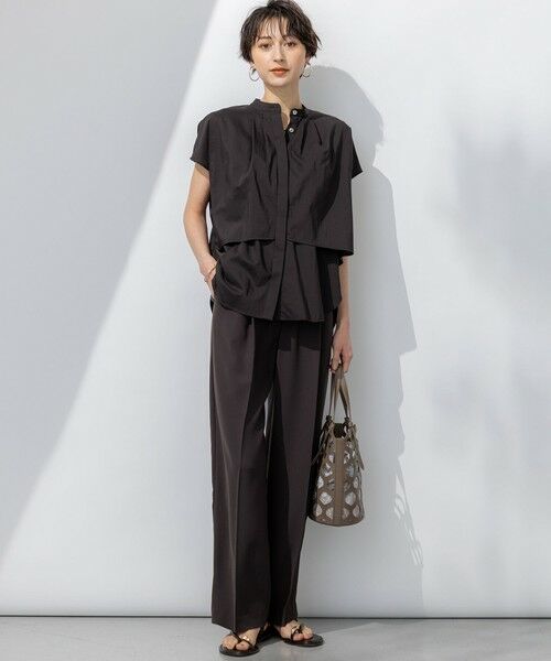 S size ONWARD(小さいサイズ) / エスサイズオンワード その他パンツ | 【接触冷感/UVカット/吸水速乾】ストレッチジョーゼット ワイド パンツ | 詳細27