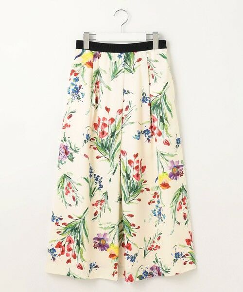 S size ONWARD(小さいサイズ) / エスサイズオンワード ミニ・ひざ丈スカート | 【洗える】ペイントタッチフラワープリント スカート | 詳細3