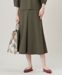 S size ONWARD(小さいサイズ) / エスサイズオンワード ミニ・ひざ丈スカート | 【セットアップ対応・洗える】ブークレダンボールフレア スカート