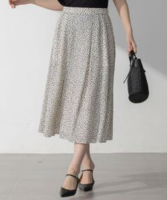 S size ONWARD(小さいサイズ) / エスサイズオンワード ミニ・ひざ丈スカート | 【接触冷感/吸水速乾】ペインティングプリント スカート