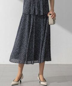 S size ONWARD(小さいサイズ) / エスサイズオンワード ミニ・ひざ丈スカート | 【接触冷感/吸水速乾】ペインティングプリント スカート