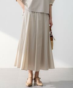 S size ONWARD(小さいサイズ) / エスサイズオンワード ミニ・ひざ丈スカート | 【撥水加工/洗える】ナイロンコットンタフタ フレア スカート