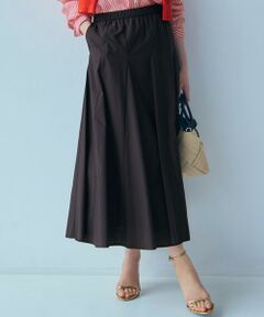 S size ONWARD(小さいサイズ) / エスサイズオンワード ミニ・ひざ丈スカート | 【撥水加工/洗える】ナイロンコットンタフタ フレア スカート