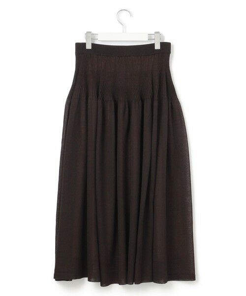 S size ONWARD(小さいサイズ) / エスサイズオンワード ミニ・ひざ丈スカート | 【洗える】シャイニーシアーニット フレア スカート | 詳細19