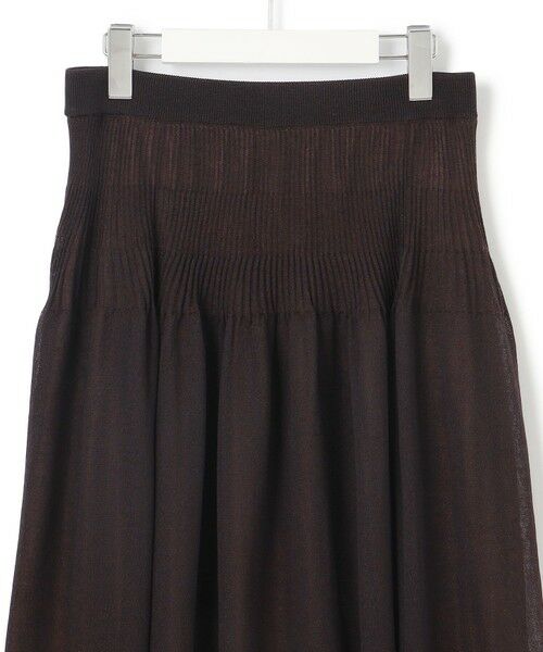 S size ONWARD(小さいサイズ) / エスサイズオンワード ミニ・ひざ丈スカート | 【洗える】シャイニーシアーニット フレア スカート | 詳細20