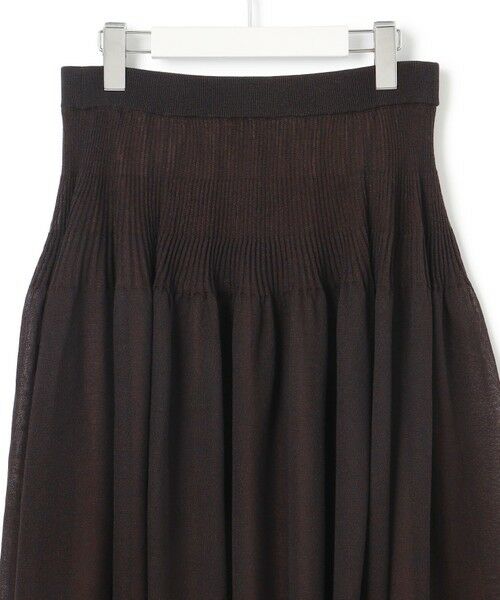 S size ONWARD(小さいサイズ) / エスサイズオンワード ミニ・ひざ丈スカート | 【洗える】シャイニーシアーニット フレア スカート | 詳細21