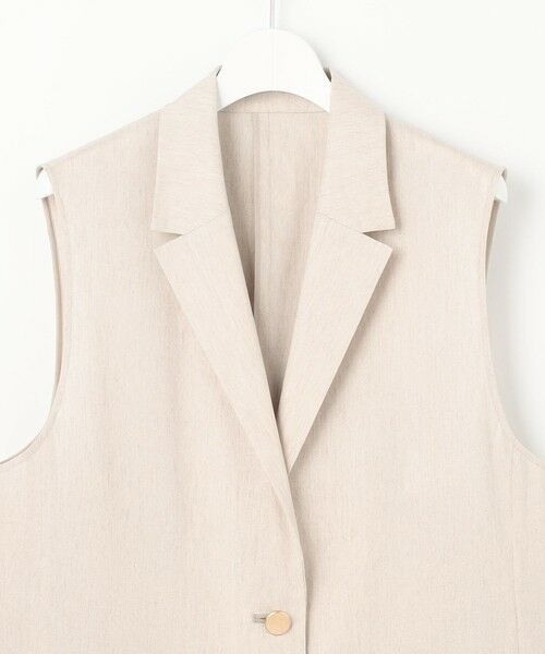 S size ONWARD(小さいサイズ) / エスサイズオンワード ベスト | 【セットアップ対応・洗える】LIPストレッチテーラード ジレ | 詳細1