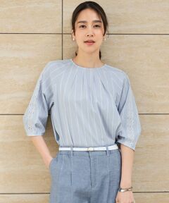 S size ONWARD(小さいサイズ) / エスサイズオンワード シャツ・ブラウス | 【洗える】エンブロイダリーブロードプルオーバー ブラウス