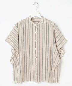 S size ONWARD(小さいサイズ) / エスサイズオンワード シャツ・ブラウス | 【接触冷感・吸水速乾・洗える】ナチュラルリネンフレア袖 シャツ