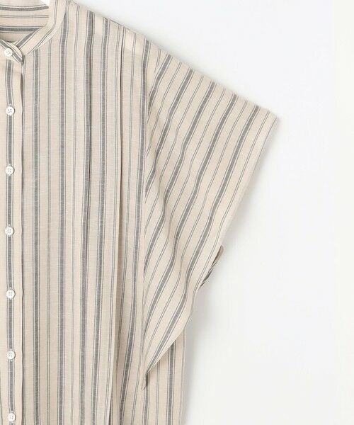 S size ONWARD(小さいサイズ) / エスサイズオンワード シャツ・ブラウス | 【接触冷感・吸水速乾・洗える】ナチュラルリネンフレア袖 シャツ | 詳細12