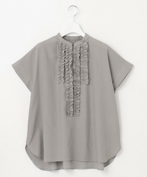 S size ONWARD(小さいサイズ) / エスサイズオンワード シャツ・ブラウス | 【洗える】ソフトリネンフリルディティール ブラウス | 詳細14