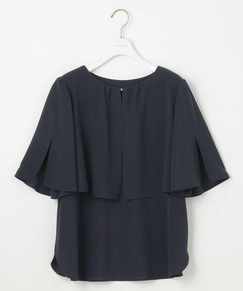 S size ONWARD(小さいサイズ) / エスサイズオンワード シャツ・ブラウス | 【洗える】ケープフレアスリーブ ブラウス | 詳細6