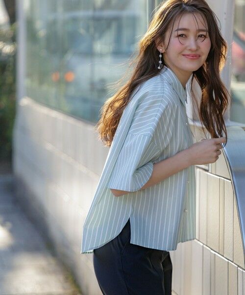 S size ONWARD(小さいサイズ) / エスサイズオンワード シャツ・ブラウス | 【洗える】ペタルスリーブ シャツ | 詳細8