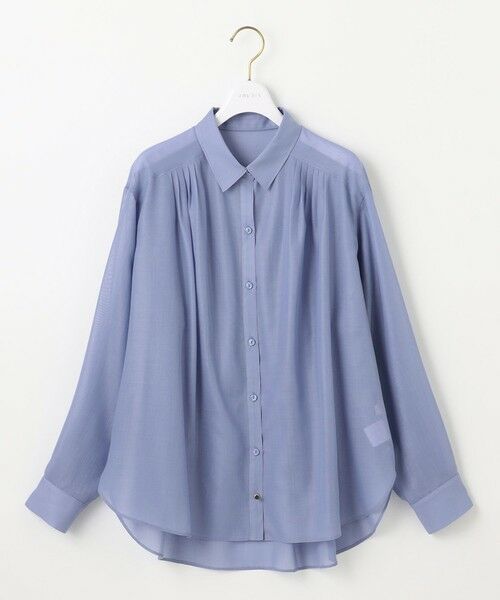 S size ONWARD(小さいサイズ) / エスサイズオンワード シャツ・ブラウス | 【洗える】リネンライクシアーローン ブラウス | 詳細13
