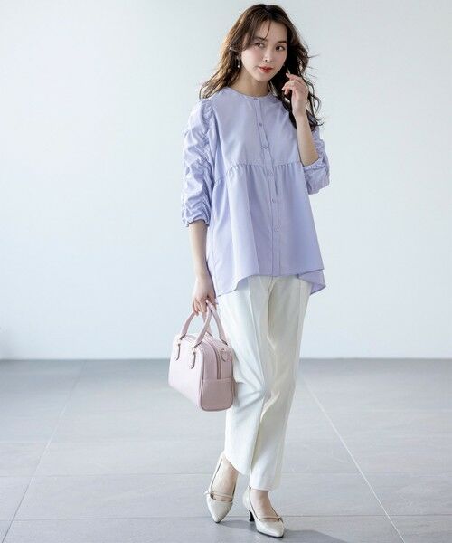 S size ONWARD(小さいサイズ) / エスサイズオンワード シャツ・ブラウス | 【洗える】ギャザースリーブ ブラウス | 詳細8