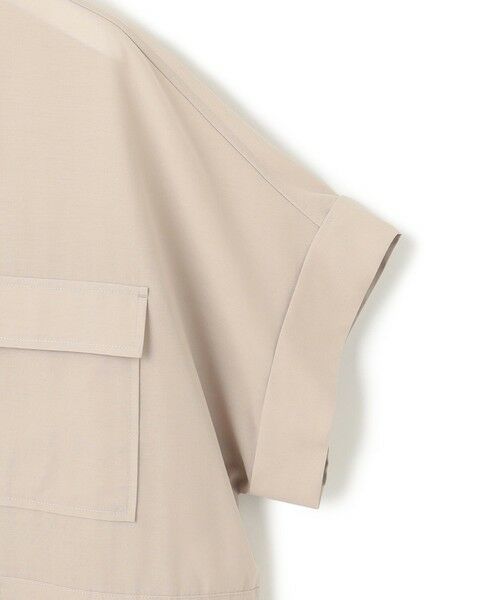 S size ONWARD(小さいサイズ) / エスサイズオンワード シャツ・ブラウス | 【洗える】ライトシアーマットクロス ミリタリーディティール シャツ | 詳細12