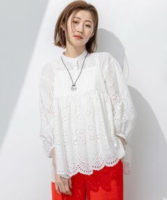 S size ONWARD(小さいサイズ) / エスサイズオンワード シャツ・ブラウス | 【洗える】コットンエンブロイダリー キャミソール