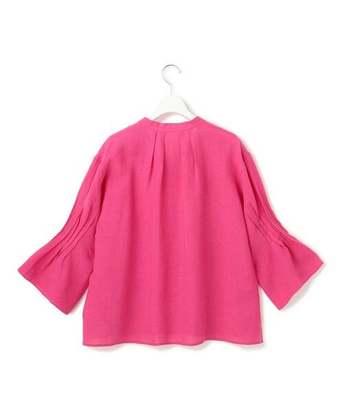 S size ONWARD(小さいサイズ) / エスサイズオンワード シャツ・ブラウス | 【洗える】LIBECO タックスリーブ シャツ | 詳細13