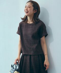 S size ONWARD(小さいサイズ) / エスサイズオンワード シャツ・ブラウス | 【洗える】Broche チェック レース ブラウス