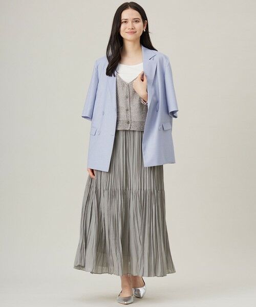 S size ONWARD(小さいサイズ) / エスサイズオンワード テーラードジャケット | 【洗える】ハーフスリーブ ジャケット | 詳細5