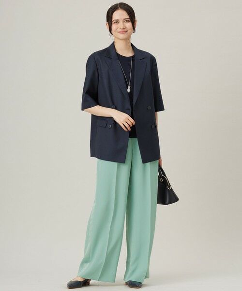 S size ONWARD(小さいサイズ) / エスサイズオンワード テーラードジャケット | 【洗える】ハーフスリーブ ジャケット | 詳細16