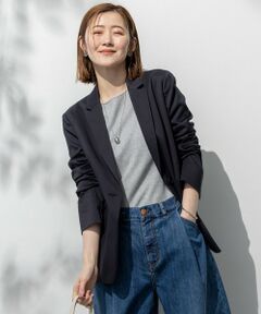 S size ONWARD(小さいサイズ) / エスサイズオンワード テーラードジャケット | 【セットアップ対応/洗える】ストレッチシャンブレー テーラードジャケット