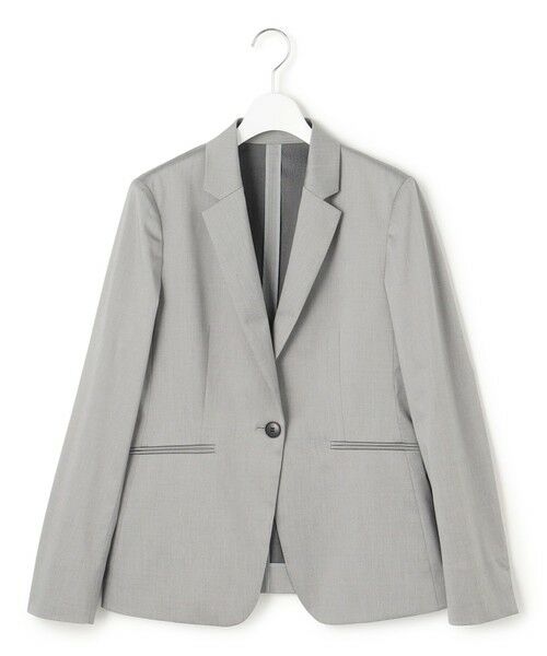 S size ONWARD(小さいサイズ) / エスサイズオンワード テーラードジャケット | 【セットアップ対応/洗える】ストレッチシャンブレー テーラードジャケット | 詳細5