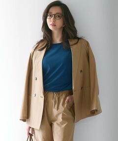 S size ONWARD(小さいサイズ) / エスサイズオンワード テーラードジャケット | 【洗える】MANTECO ブライトワッシャー ジャケット