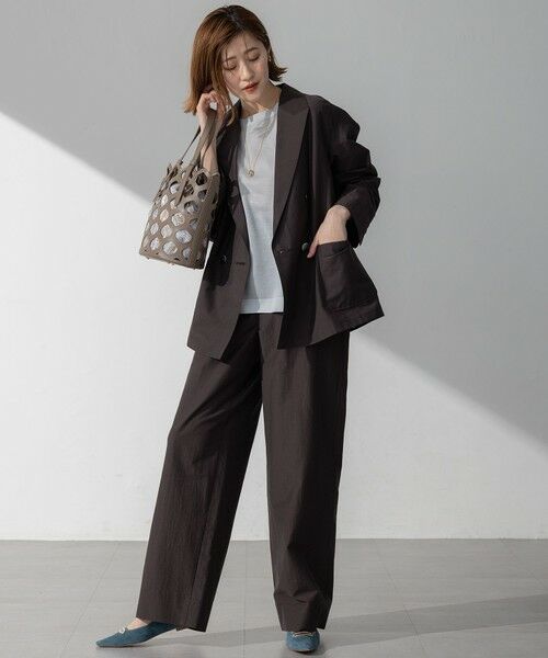 S size ONWARD(小さいサイズ) / エスサイズオンワード テーラードジャケット | 【洗える】MANTECO ブライトワッシャー ジャケット | 詳細16