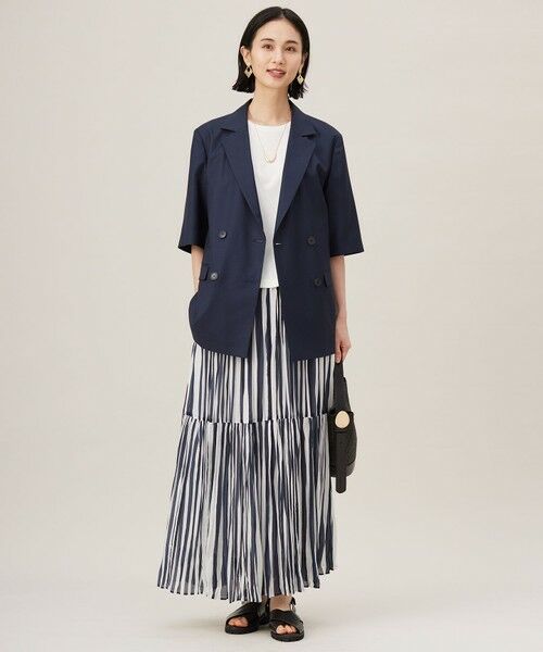 S size ONWARD(小さいサイズ) / エスサイズオンワード カットソー | 【接触冷感・UVカット・吸水速乾・抗菌防臭・洗える】ハイカウントクロップド丈 Tシャツ | 詳細3