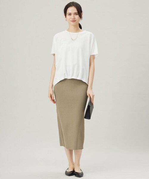 S size ONWARD(小さいサイズ) / エスサイズオンワード カットソー | 【接触冷感・UVカット・吸水速乾・抗菌防臭・洗える】ハイカウントフォルム Tシャツ | 詳細2