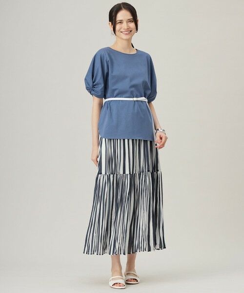 S size ONWARD(小さいサイズ) / エスサイズオンワード カットソー | 【接触冷感・UVカット・吸水速乾・抗菌防臭・洗える】ハイツイストポンチスリーブディティール カットソー | 詳細12