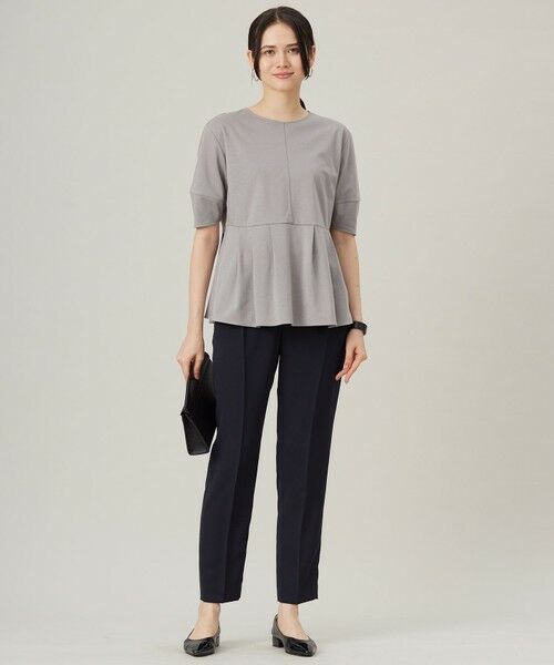 S size ONWARD(小さいサイズ) / エスサイズオンワード カットソー | 【接触冷感・UVカット・吸水速乾・抗菌防臭・洗える】ハイツイストポンチペプラム カットソー | 詳細17