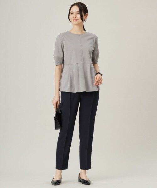 S size ONWARD(小さいサイズ) / エスサイズオンワード カットソー | 【接触冷感・UVカット・吸水速乾・抗菌防臭・洗える】ハイツイストポンチペプラム カットソー | 詳細18