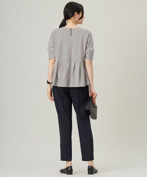 S size ONWARD(小さいサイズ) / エスサイズオンワード カットソー | 【接触冷感・UVカット・吸水速乾・抗菌防臭・洗える】ハイツイストポンチペプラム カットソー | 詳細19