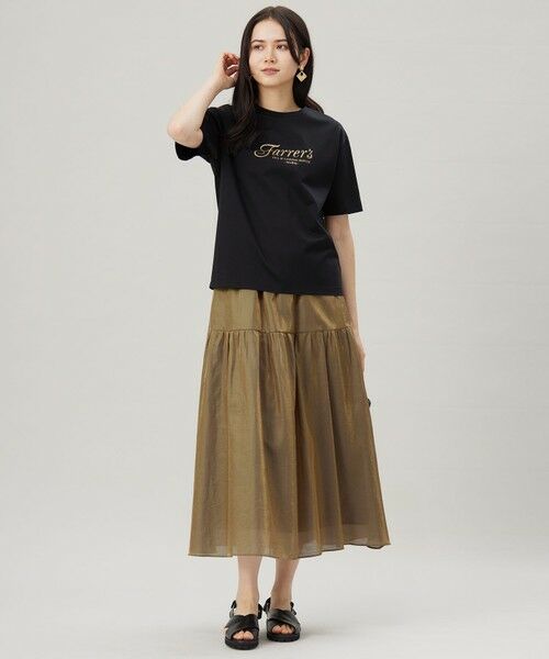 S size ONWARD(小さいサイズ) / エスサイズオンワード カットソー | 【洗える】グラフィックロゴ Tシャツ | 詳細4