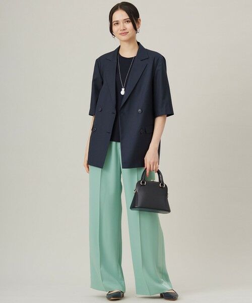 S size ONWARD(小さいサイズ) / エスサイズオンワード カットソー | 【ドラマ「明日はもっと いい日になる」着用】ソフトリブ Tシャツ | 詳細7